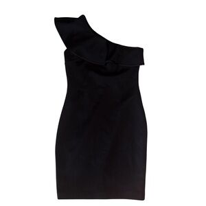 Calvin Klein Black One-Shoulder Dress Size 6P